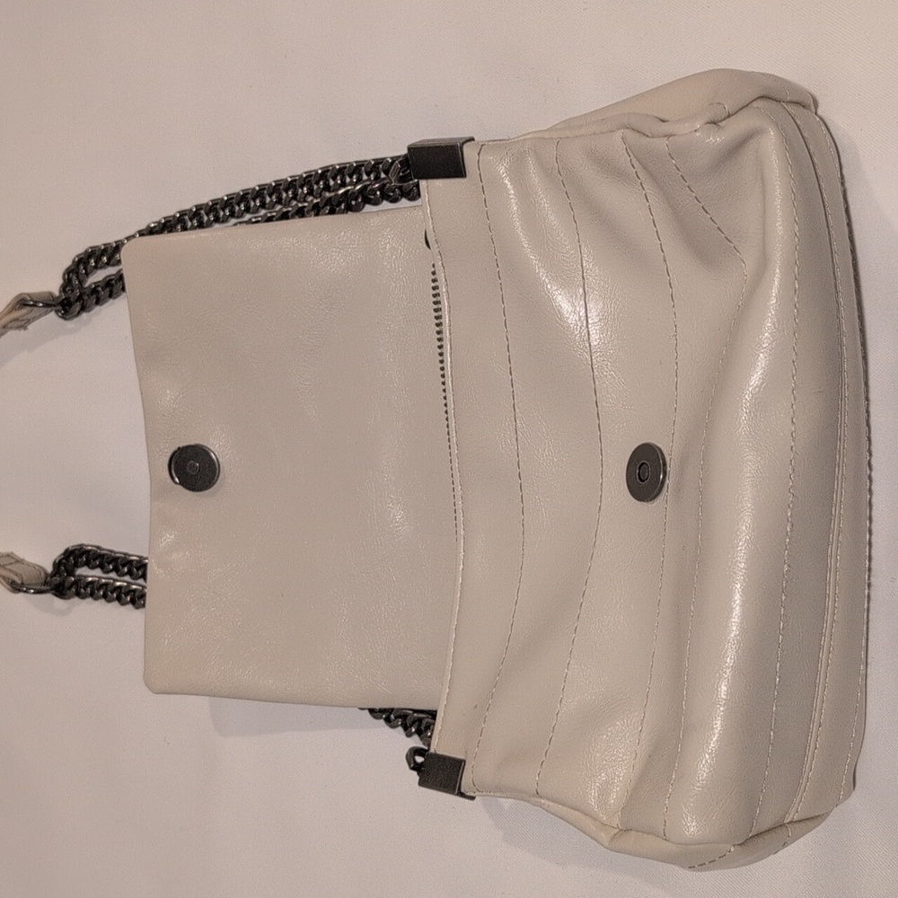 Zara Elegant Cream Chain Strap Women's Bag - Picture 4 of 10